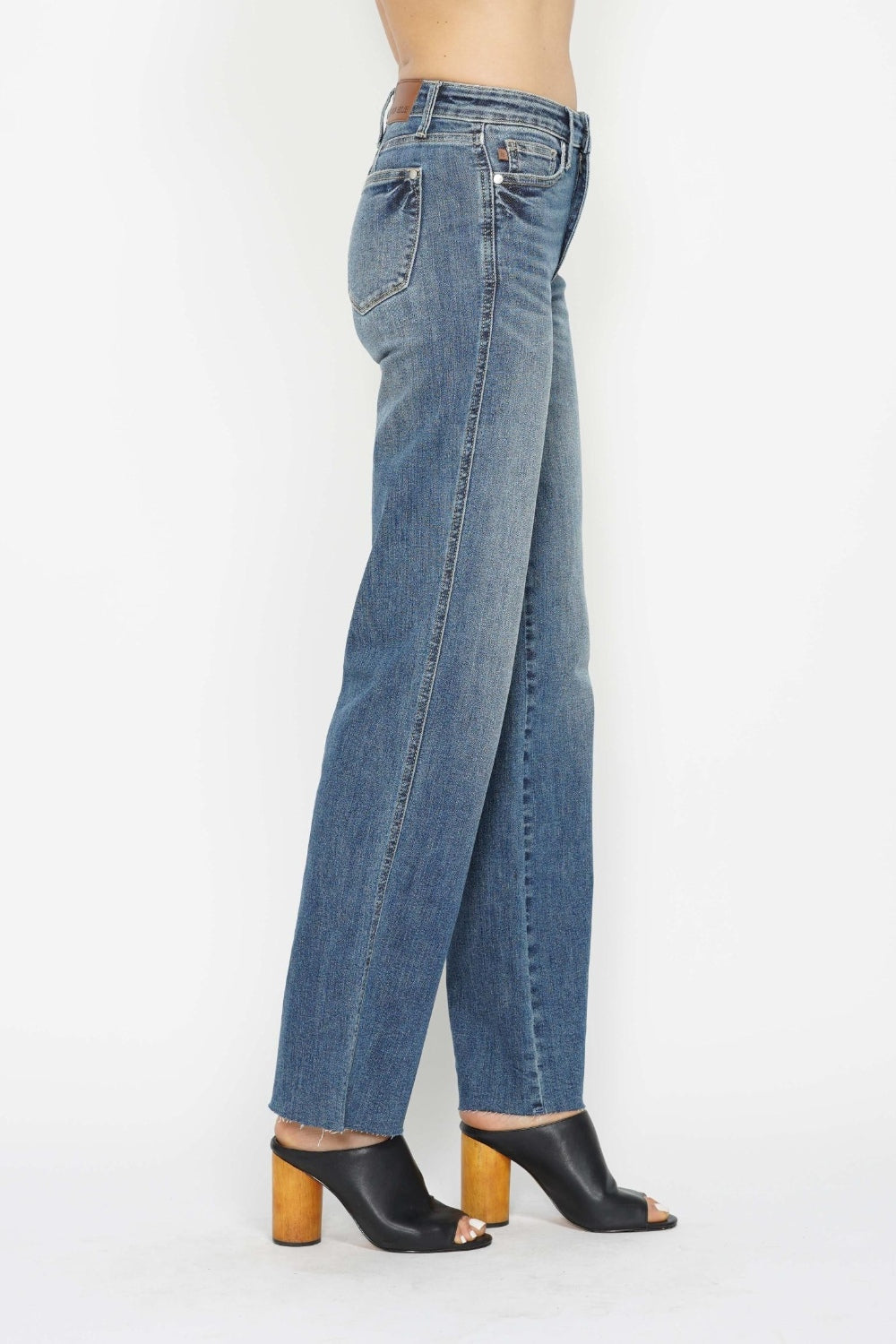 Judy Blue Full Size Tummy Control Straight Jeans - Judy Blue Jeans Boutique