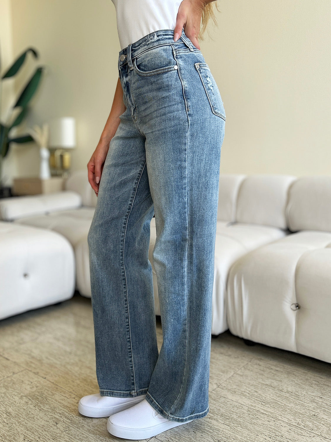 Judy Blue Full Size High Waist Straight Jeans - Judy Blue Jeans Boutique