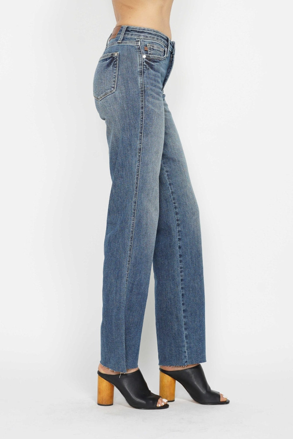 Judy Blue Full Size Tummy Control Straight Jeans - Judy Blue Jeans Boutique