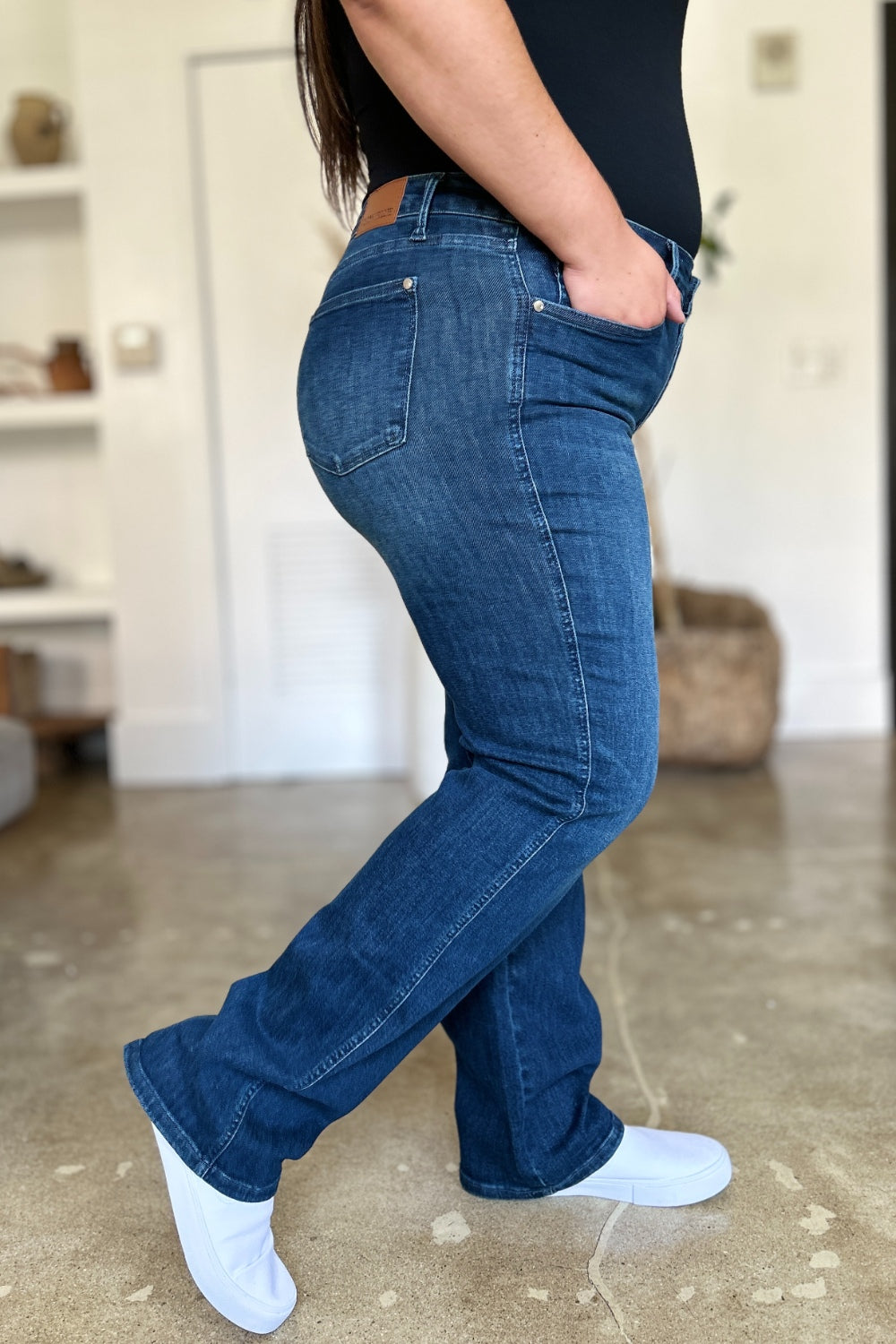 Judy Blue Full Size Tummy Control Straight Jeans - Judy Blue Jeans Boutique