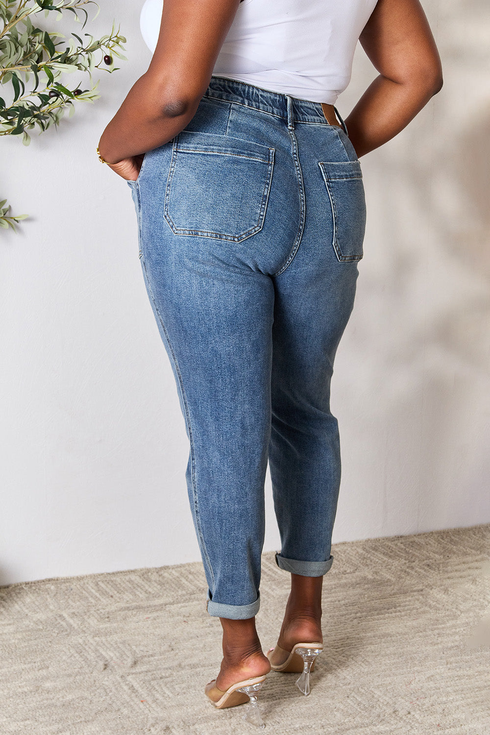 Judy Blue Full Size High Waist Drawstring Denim Jeans - Judy Blue Jeans Boutique