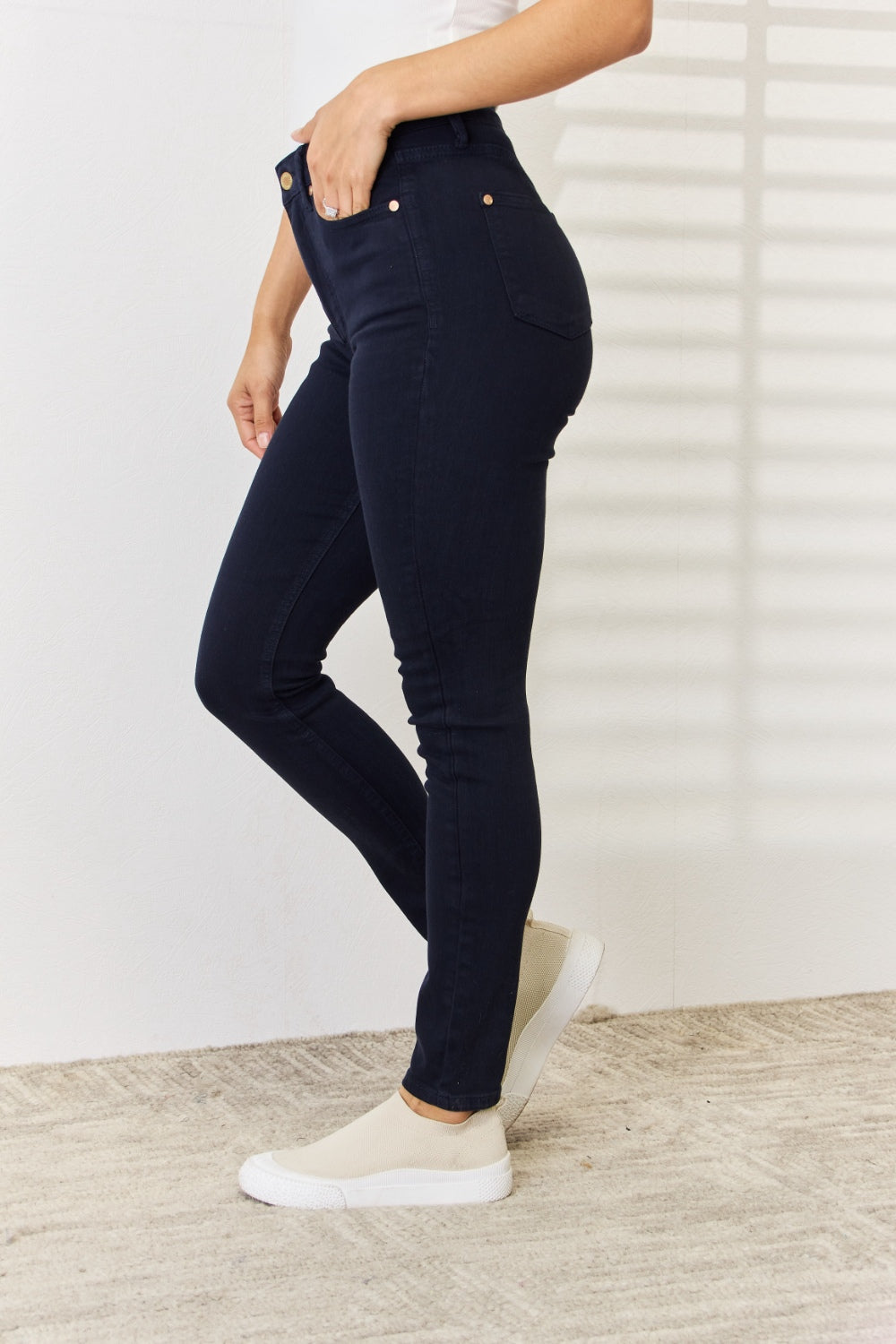 Judy Blue Full Size Garment Dyed Tummy Control Skinny Jeans - Judy Blue Jeans Boutique