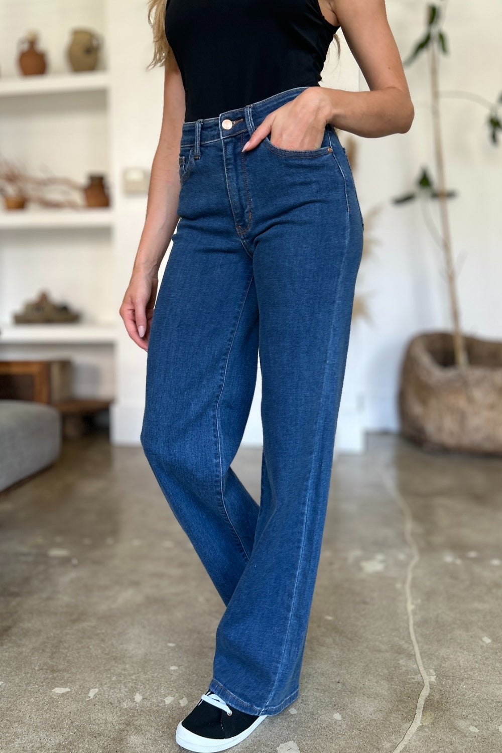 Judy Blue Full Size High Rise Straight Jeans - Judy Blue Jeans Boutique