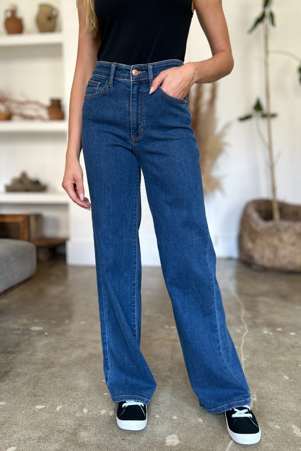 Judy Blue Full Size High Rise Straight Jeans - Judy Blue Jeans Boutique