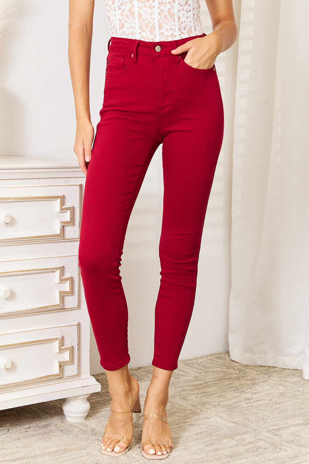 Judy Blue Full Size High Waist Tummy Control Skinny Jeans - Judy Blue Jeans Boutique