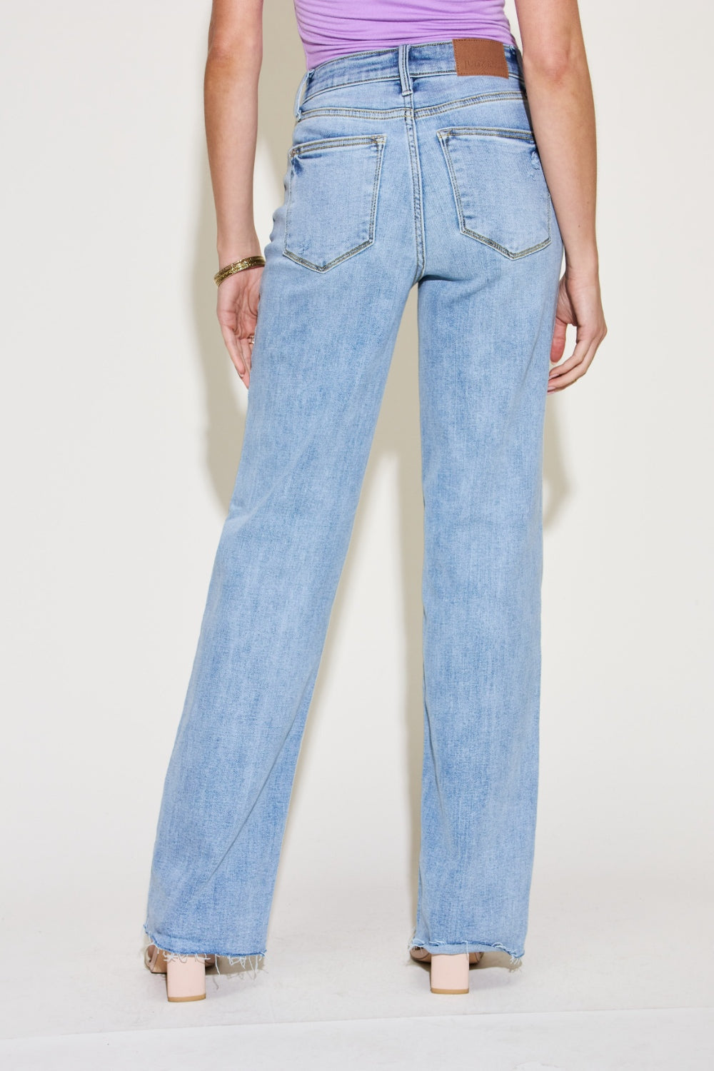 Judy Blue Full Size V Front Waistband Straight Jeans - Judy Blue Jeans Boutique