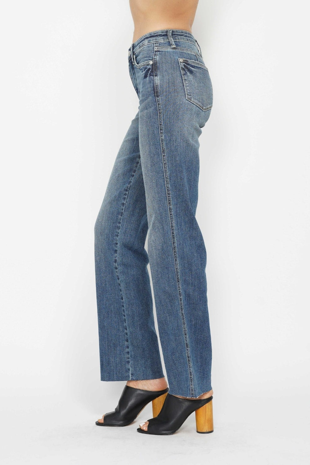 Judy Blue Full Size Tummy Control Straight Jeans - Judy Blue Jeans Boutique