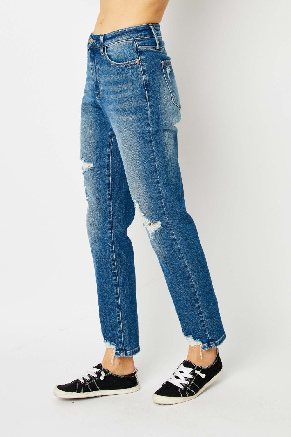 Judy Blue Full Size Queen Of Hearts Coin Pocket BF Jeans - Judy Blue Jeans Boutique