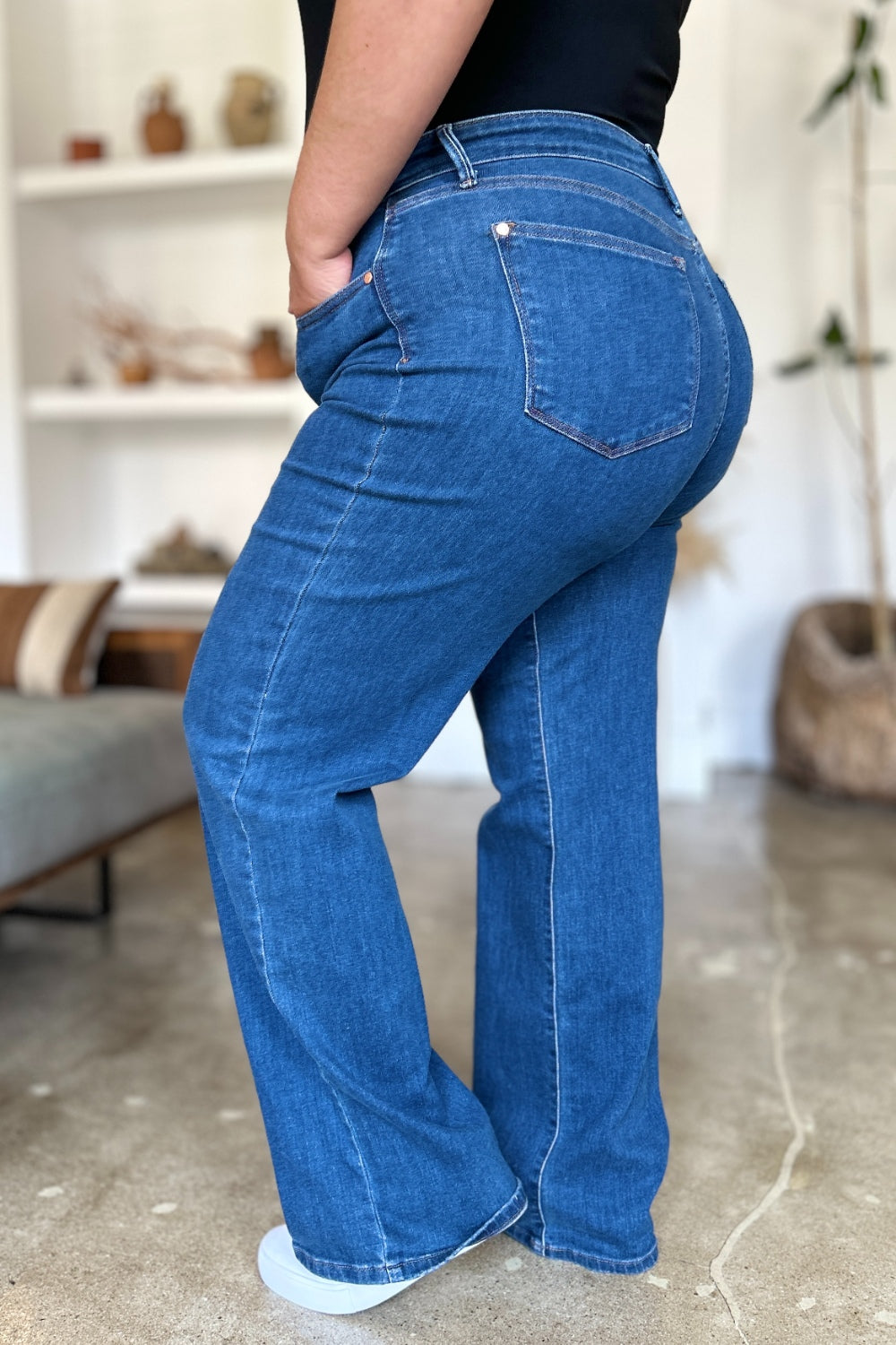 Judy Blue Full Size High Rise Straight Jeans - Judy Blue Jeans Boutique