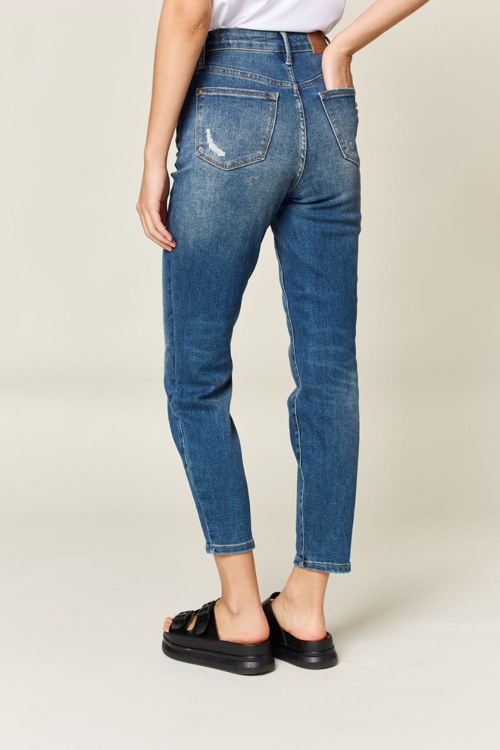 Judy Blue Full Size Tummy Control High Waist Slim Jeans - Judy Blue Jeans Boutique