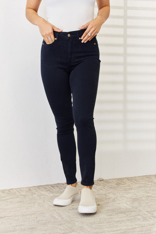 Judy Blue Full Size Garment Dyed Tummy Control Skinny Jeans - Judy Blue Jeans Boutique