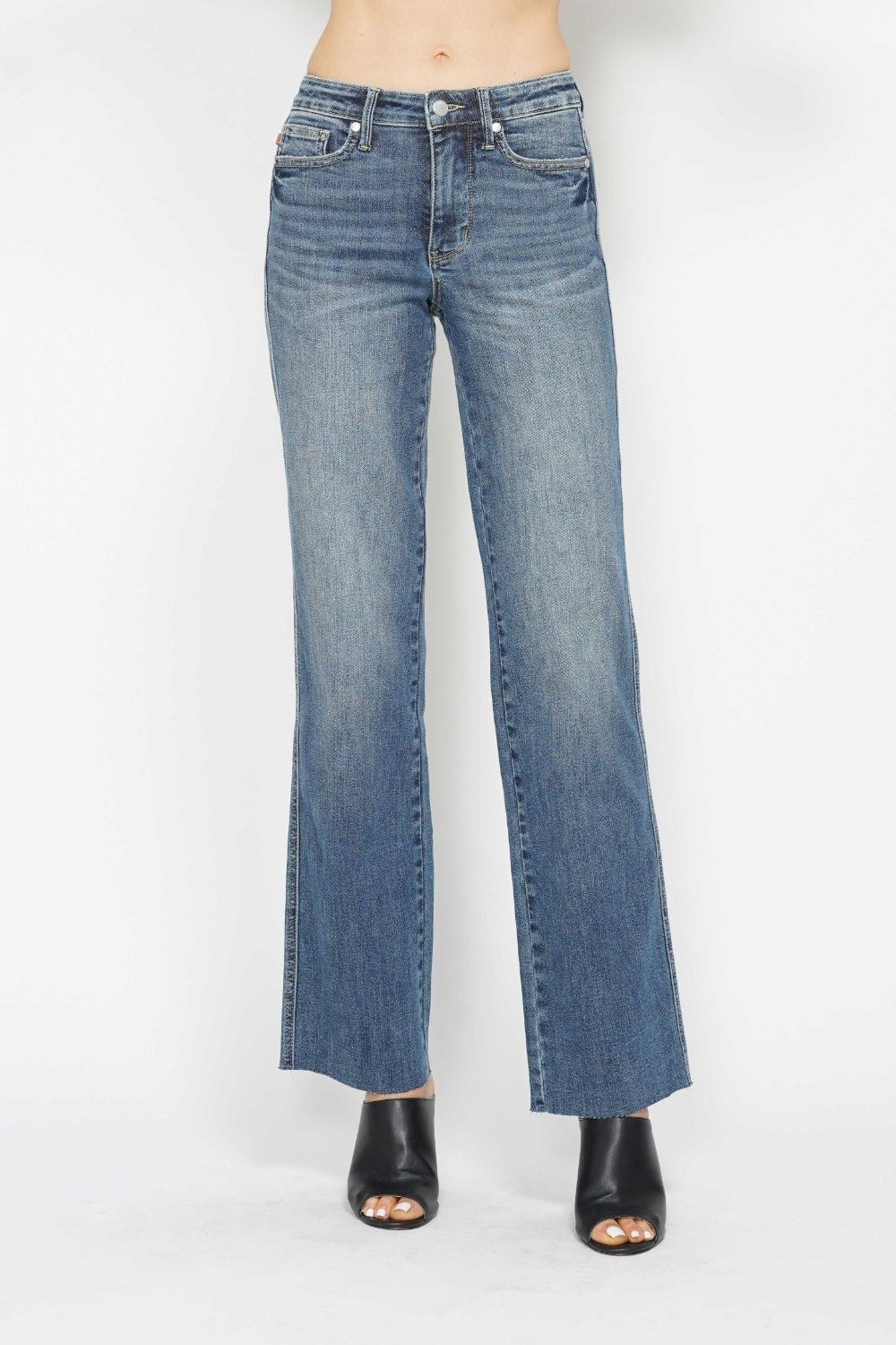 Judy Blue Full Size Tummy Control Straight Jeans - Judy Blue Jeans Boutique