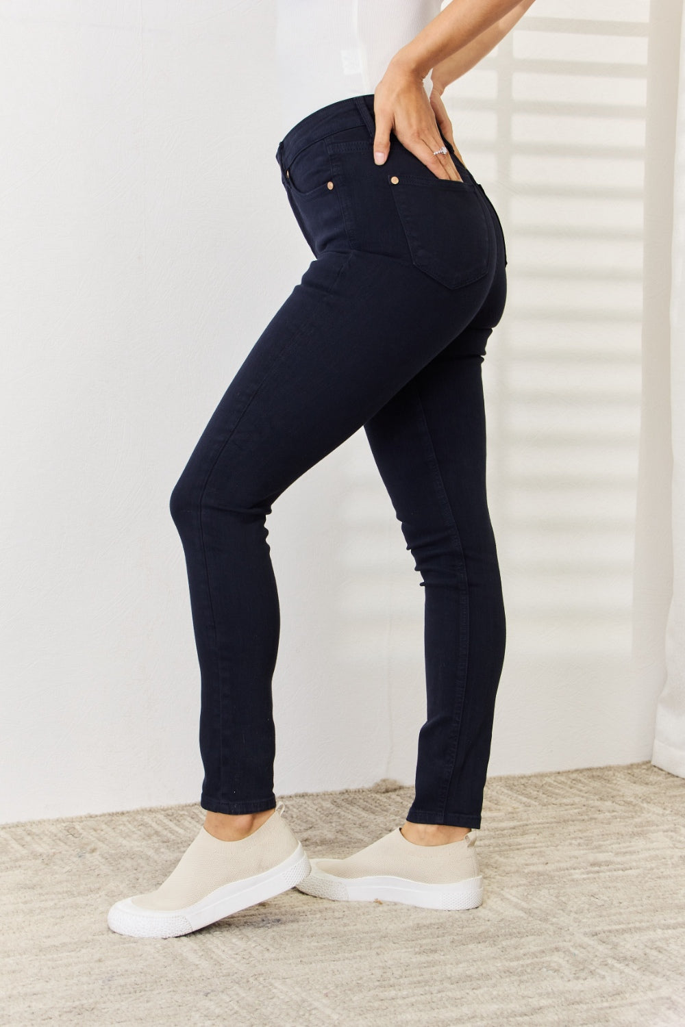 Judy Blue Full Size Garment Dyed Tummy Control Skinny Jeans - Judy Blue Jeans Boutique