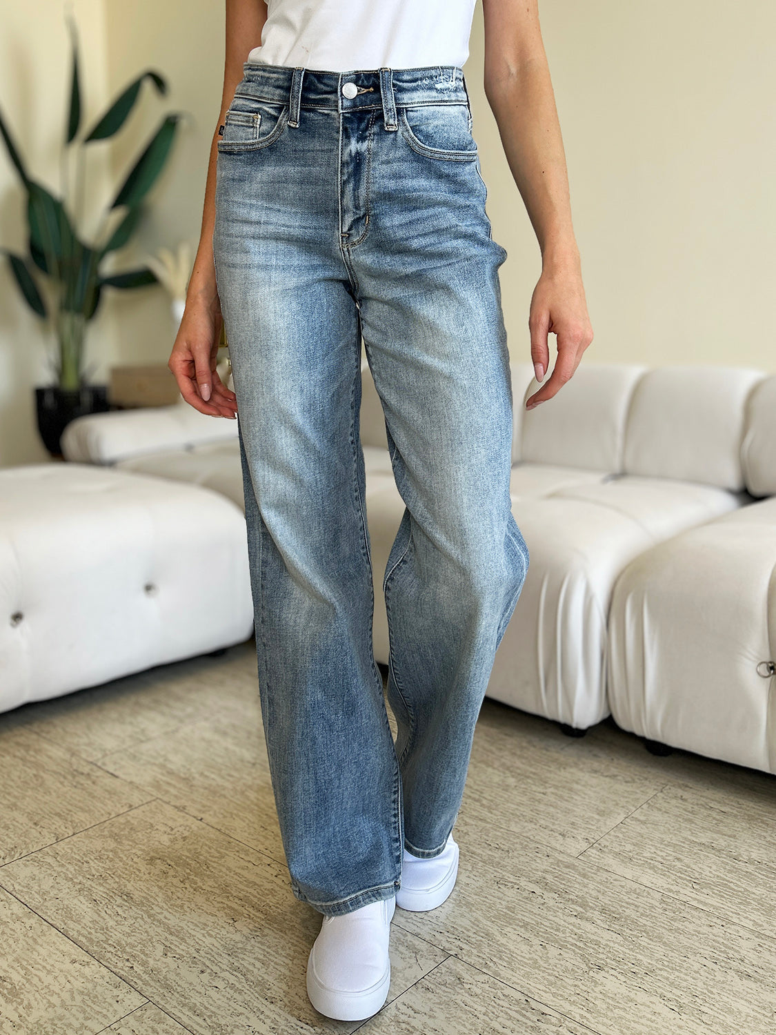 Judy Blue Full Size High Waist Straight Jeans - Judy Blue Jeans Boutique